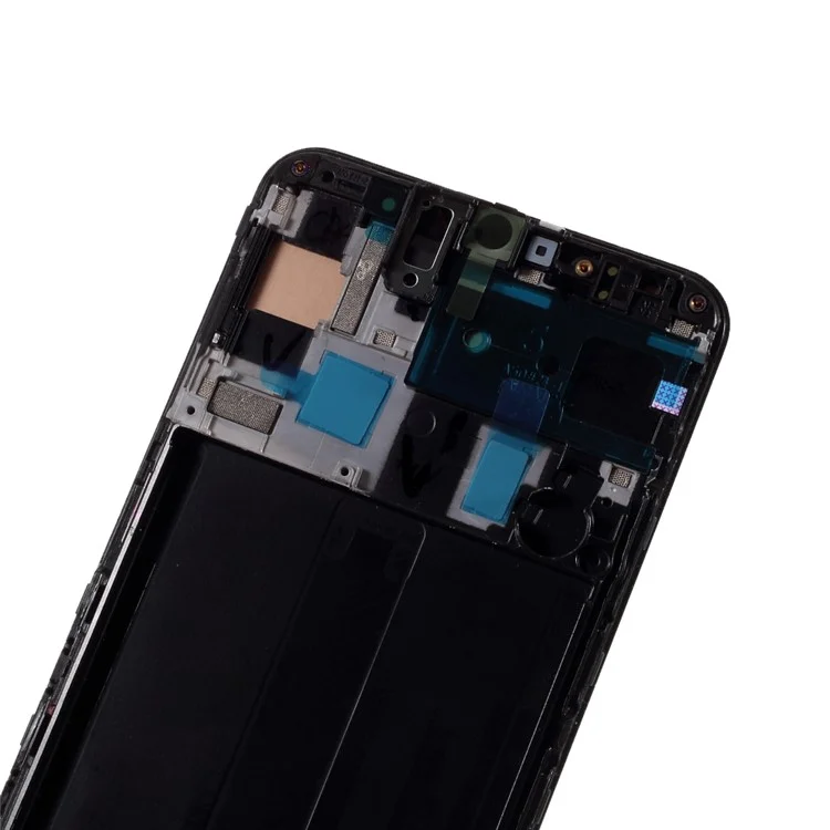 Tela LCD OEM e Digitalizer + Offict Frame Part (sem Logotipo) Para Samsung Galaxy A50 A505 SM-A505F - Preto