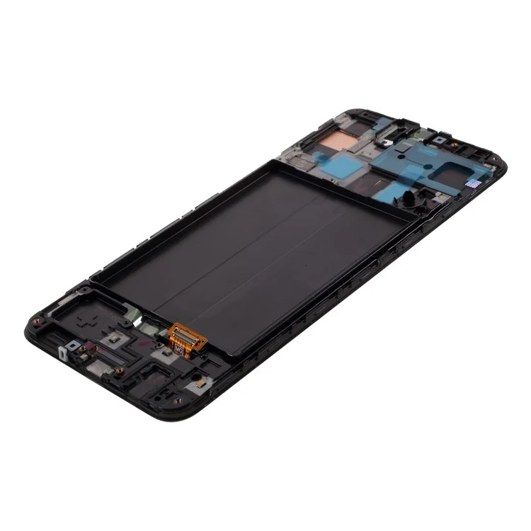 OEM LCD Screen and Digitizer + Assembly Frame Part (without Logo) for Samsung Galaxy A50 A505 SM-A505F - Black