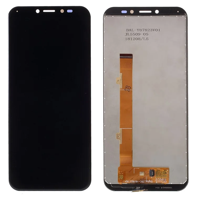 Desmontaje OEM Desmontaje de la Pantalla LCD y Reemplazo Del Ensamblaje Del Digitalizador (sin Logotipo) Para Alcatel 1S (2019) OT5024 5024 - Negro