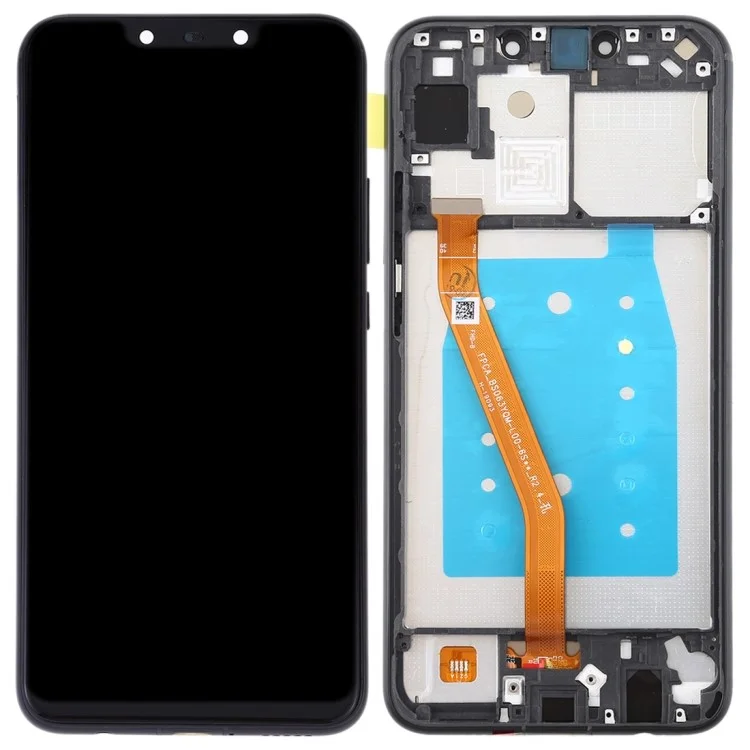 Écran D'écran LCD et Numériseur + Remplacement de Trame (sans Logo) Pour Huawei P Smart Plus (2018) / Nova 3i - le Noir