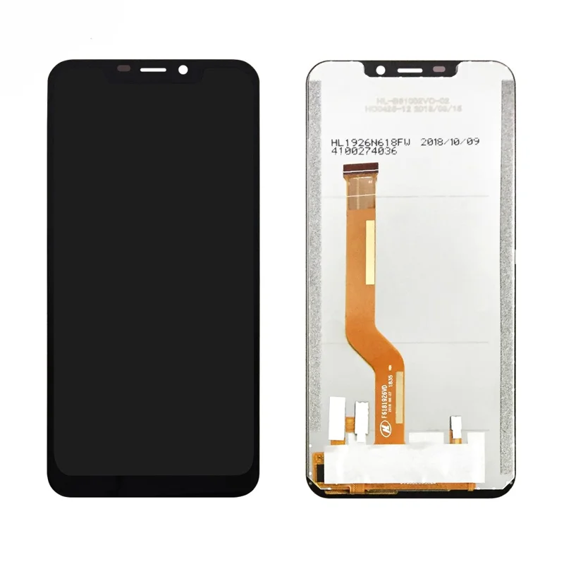 Oryginalny ekran LCD i zestaw cyfrowacza dla Oukitel C12 Pro (bez logotypu) - Czarny