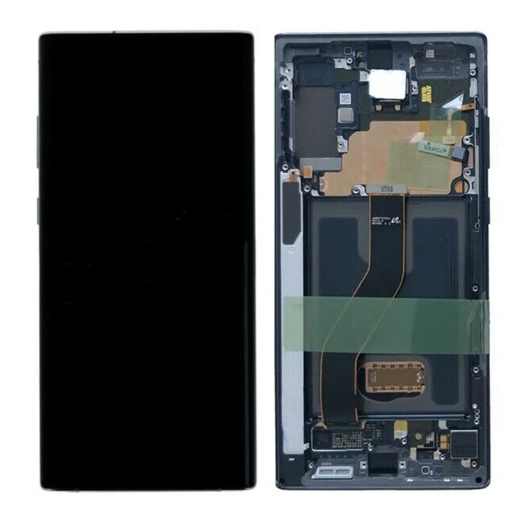 OEM LCD Screen And Digitizer Assembly + Substituição de Quadros (sem Logotipo) Para Samsung Galaxy Note 10 Plus N975 - Preto