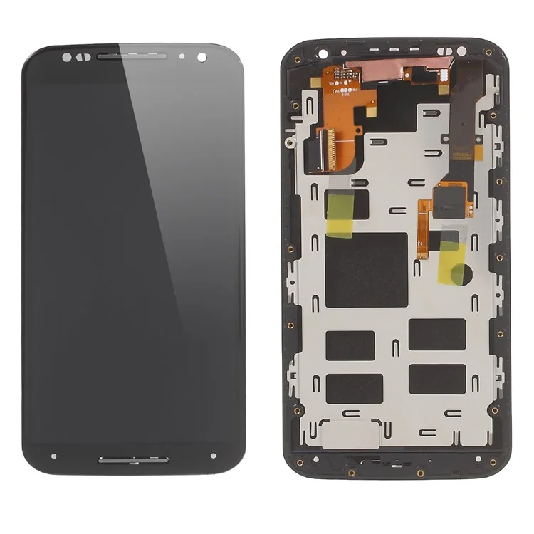 LCD Screen and Digitizer Assembly with Front Housing for Motorola Moto X2 XT1097 (OEM Disassembly Refurbished) - Black
