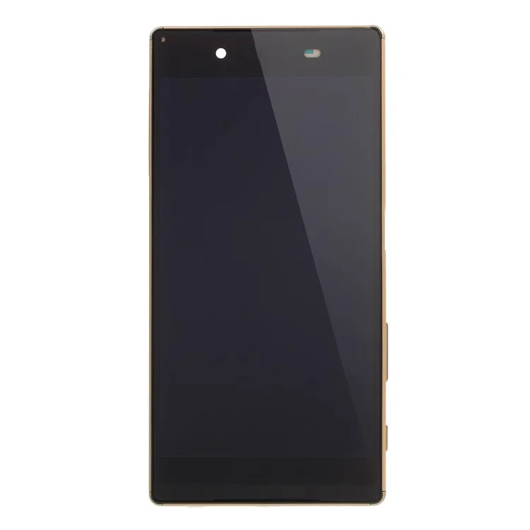 LCD Screen and Digitizer Assembly with Front Housing for Sony Xperia Z5 (OEM material assembly) - Gold Color