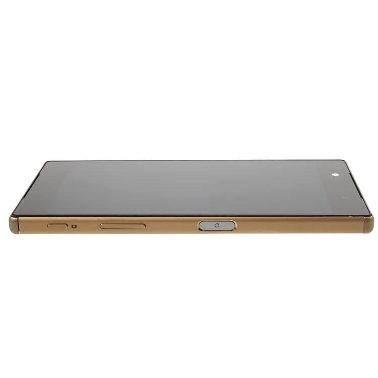 LCD Screen and Digitizer Assembly with Front Housing for Sony Xperia Z5 (OEM material assembly) - Gold Color