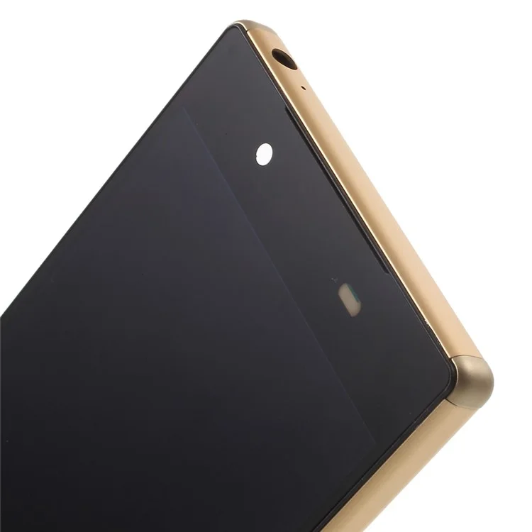 LCD Screen and Digitizer Assembly with Front Housing for Sony Xperia Z5 (OEM material assembly) - Gold Color