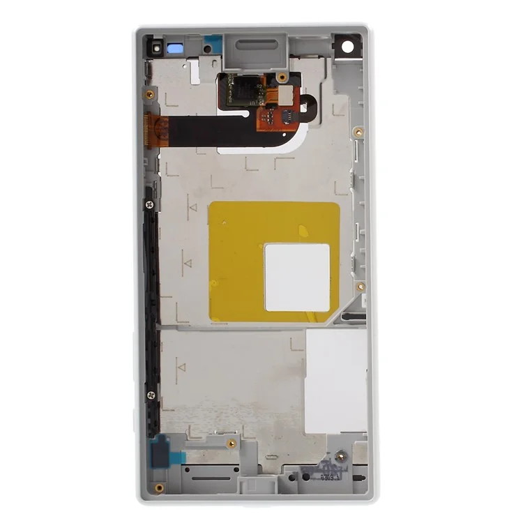 Suporte de Tela e Digitalizador LCD Com Alojamento Frontal Para Sony Xperia Z5 Compact (montagem de Material Oem) - Branco