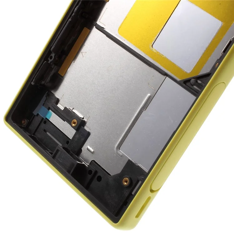 LCD Screen and Digitizer Assembly with Front Housing for Sony Xperia Z5 Compact (OEM material assembly) - Yellow