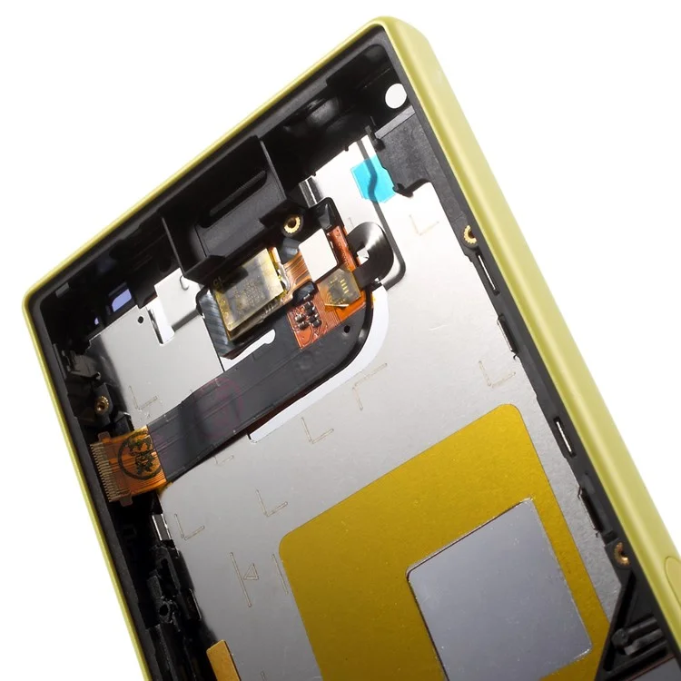 LCD Screen and Digitizer Assembly with Front Housing for Sony Xperia Z5 Compact (OEM material assembly) - Yellow