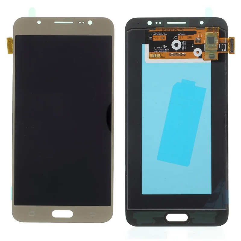OEM LCD Screen and Digitizer Assembly Replace Part for Samsung Galaxy J7 (2016) J710 - Gold Color
