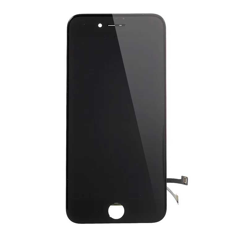 LCD Screen and Digitizer Assembly + Frame with Small Parts for iPhone 7 Plus 5.5 inch (Made by China Manufacturer, 380-450cd/m2 Brightness + Full View) (without Logo) - Black