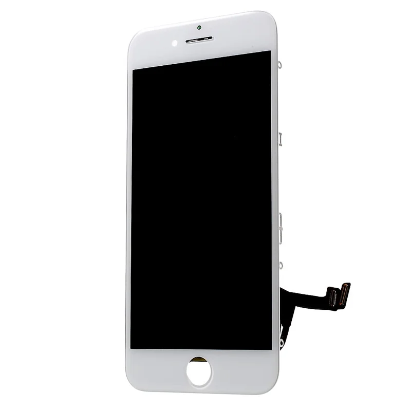 LCD Screen and Digitizer Assembly + Frame with Small Parts for iPhone 7 Plus 5.5 inch (Made by China Manufacturer, 380-450cd/m2 Brightness + Full View) (without Logo) - White
