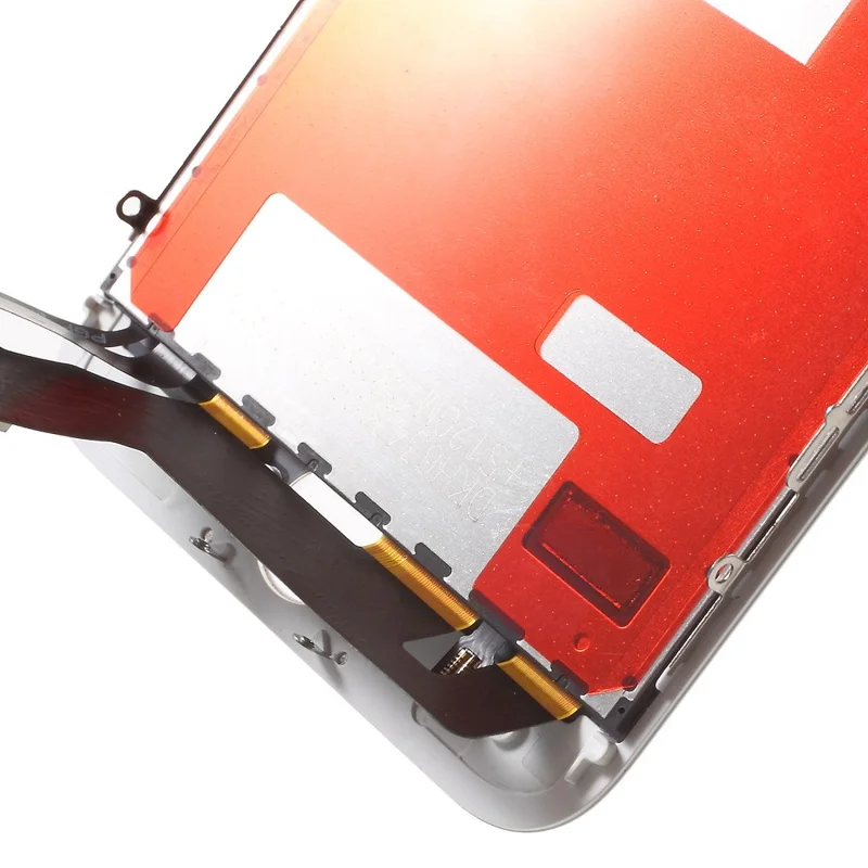 LCD Screen and Digitizer Assembly + Frame with Small Parts for iPhone 7 Plus 5.5 inch (Made by China Manufacturer, 380-450cd/m2 Brightness + Full View) (without Logo) - White