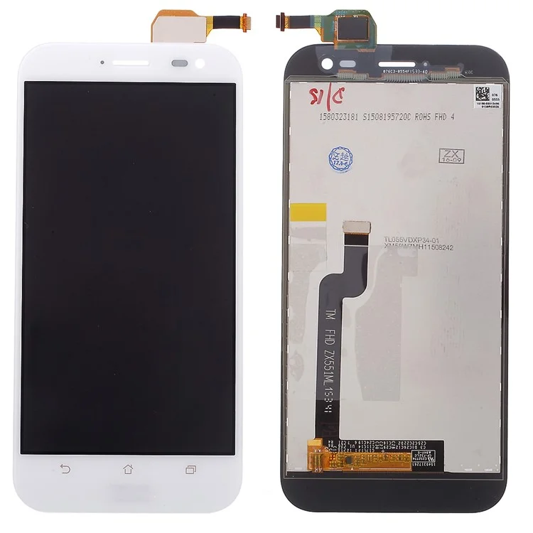 OEM Replacement LCD Screen and Digitizer Assembly for Asus Zenfone Zoom ZX551ML - White