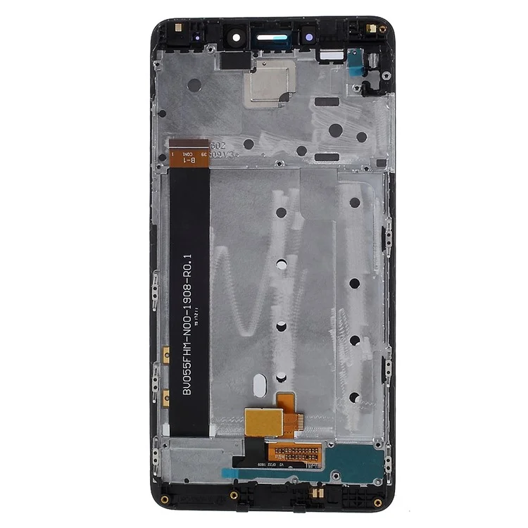 Screen and Digitizer Assembly (OEM ) + Frame Replace Part (Not OEM) for Xiaomi Redmi Note 4 - Black