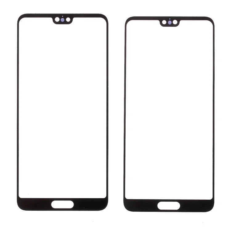 Substituição da Lente de Vidro da Tela Frontal Para Huawei P20 (sem Logotipo) - Preto