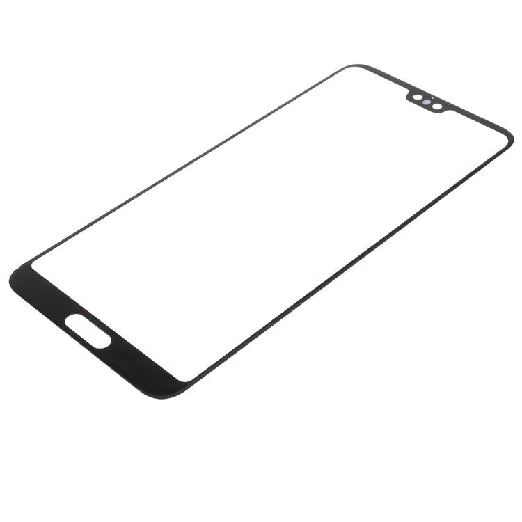 Black - Front Screen Glass Lens Replacement for Huawei P20 Pro