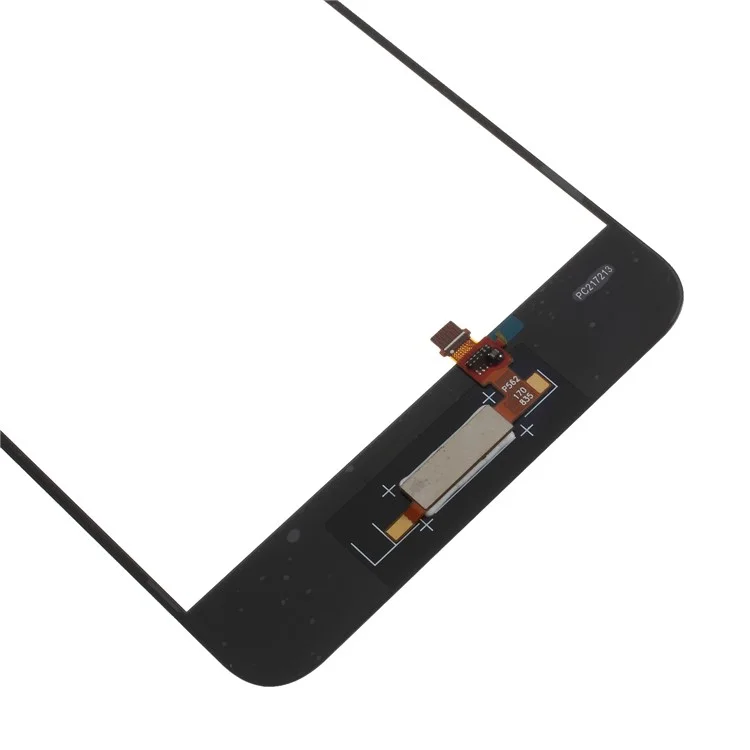 Black - For Huawei P10 Plus (without Logo) OEM Outer Front Screen Glass Lens with Fingerprint Button Flex Cable