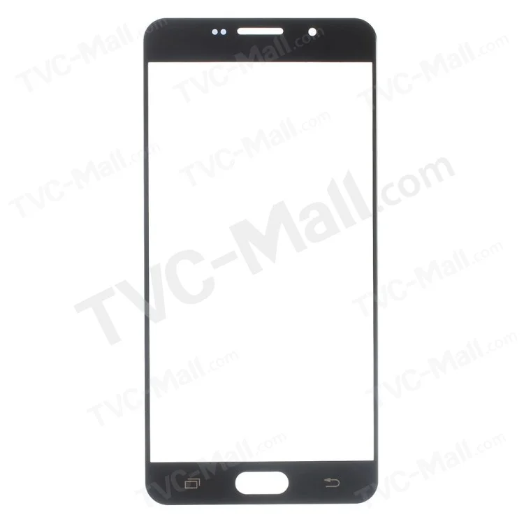 Reposição da lente de vidro da tela frontal para Samsung Galaxy A7 SM-A710F(2016) - negro