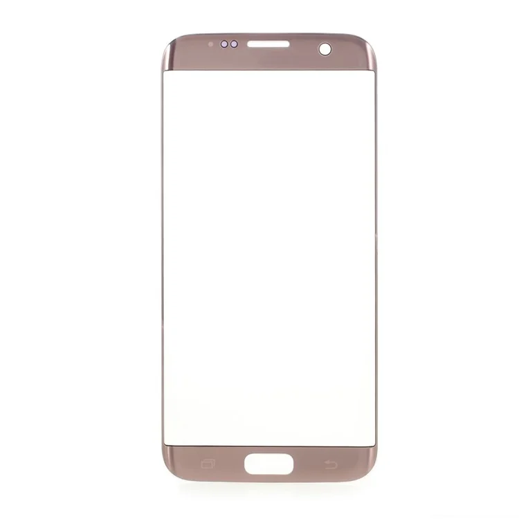 OEM Front Screen Glass Lens Repair Parts for Samsung Galaxy S7 Edge G935 - Rose Gold Color
