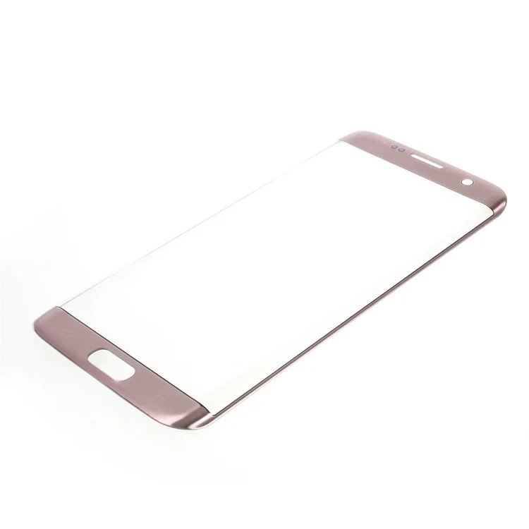 OEM Front Screen Glass Lens Repair Parts for Samsung Galaxy S7 Edge G935 - Rose Gold Color