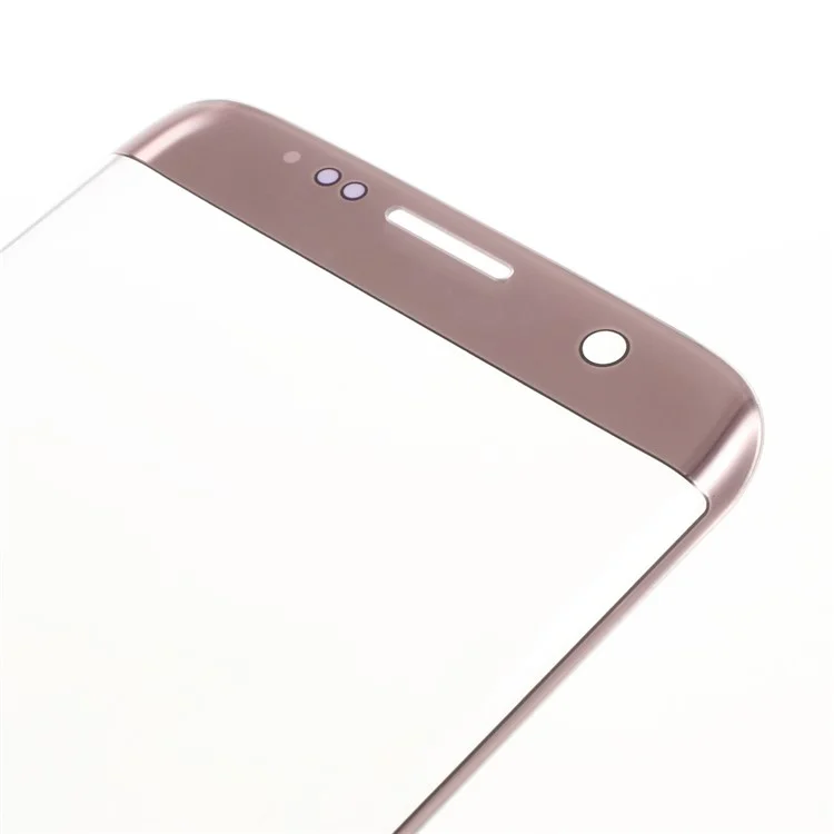OEM Front Screen Glass Lens Repair Parts for Samsung Galaxy S7 Edge G935 - Rose Gold Color