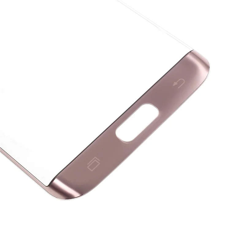 OEM Front Screen Glass Lens Repair Parts for Samsung Galaxy S7 Edge G935 - Rose Gold Color