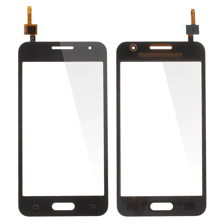 Digitizer Touch Screen Glass Part for Samsung Galaxy Core 2 Dual SIM SM-G355H (with Duos Letters, OEM Material Assembly) - Black