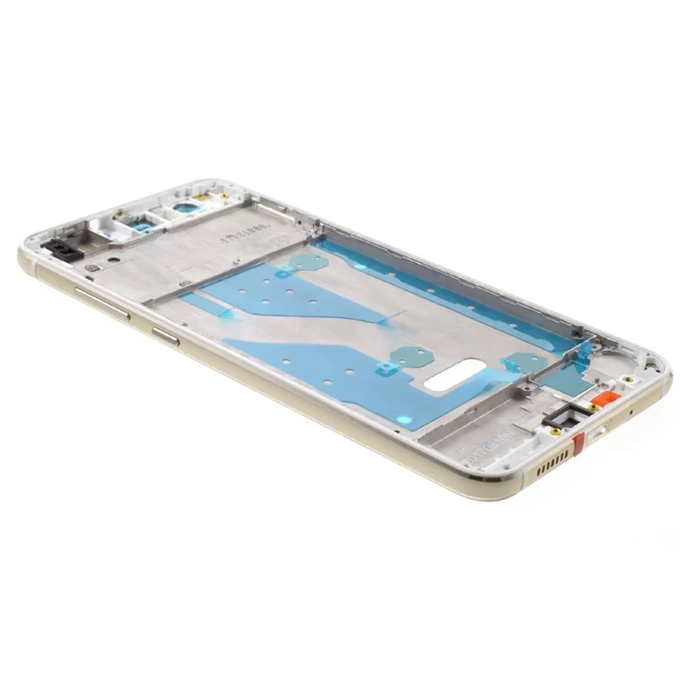 OEM Middle Plate Frame Part for Huawei P10 Lite with Earpiece Mesh - Gold Color