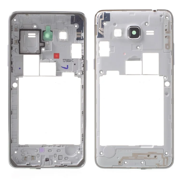 OEM Middle Plate Frame Part for Samsung Galaxy J2 Prime SM-G532 (with Duos Letters) - Silver Color