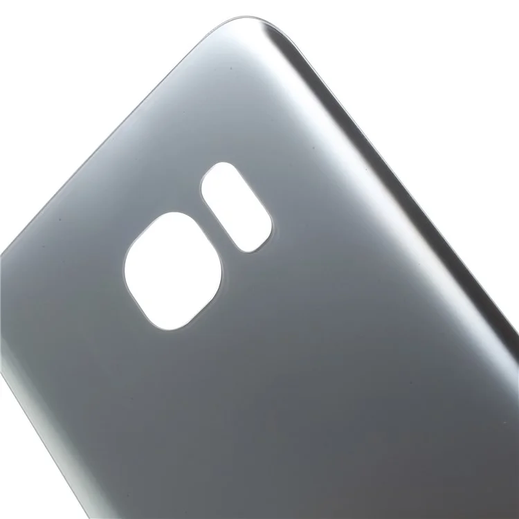 For Samsung Galaxy S7 edge OEM Battery Housing Cover with Adhesive Sticker - Silver Color