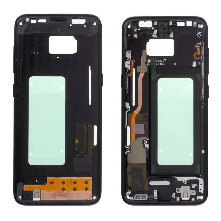 OEM Middle Plate Frame Part with Side Button for Samsung Galaxy S8 G950 - Black