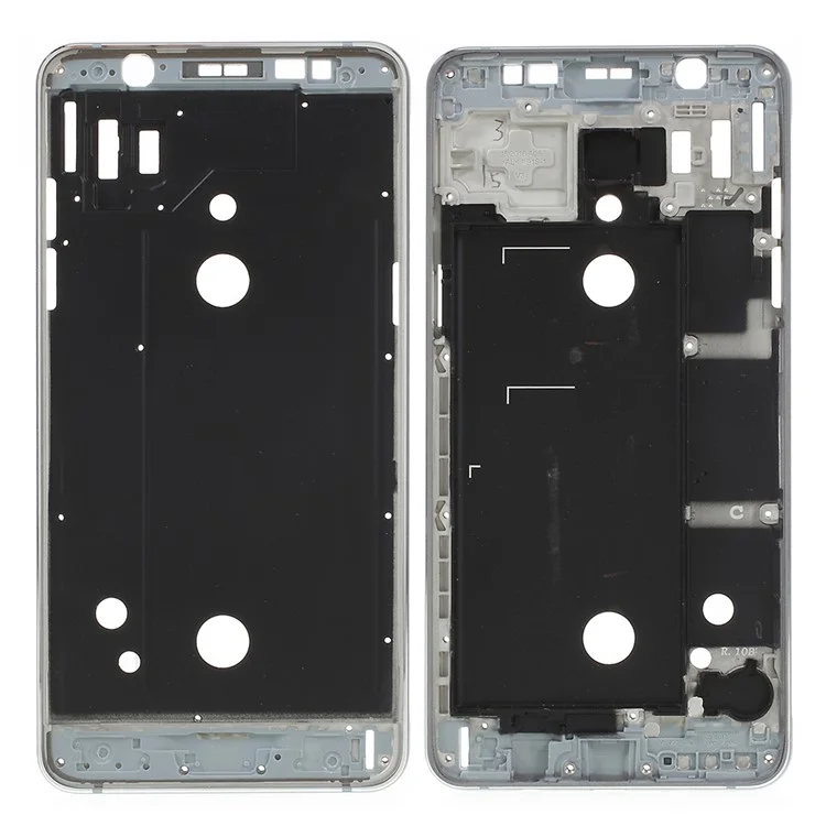 Placa de Bisel de Marco de Carcasa Delantera OEM Para Samsung Galaxy J5 (2016) J510 - Gris