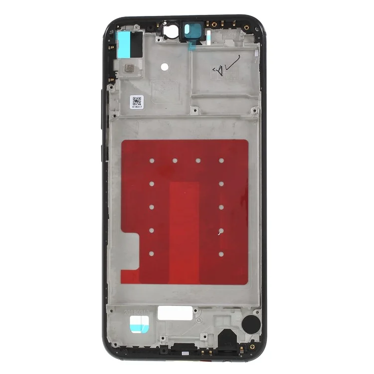 OEM Middle Plate Frame Part for Huawei P20 Lite / Nova 3e with Earpiece Mesh - Black