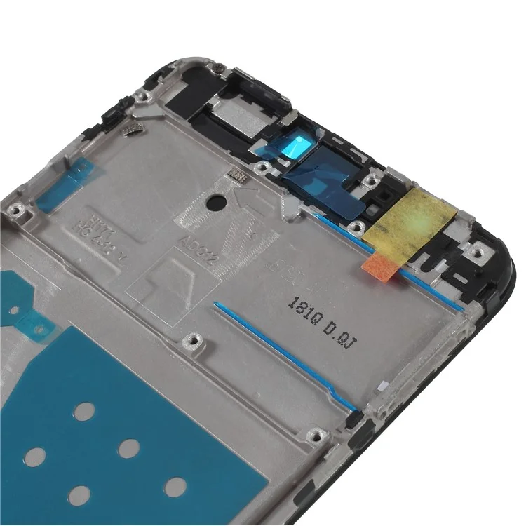 OEM Middle Plate Frame Replacement for Huawei P Smart/Enjoy 7S with Earpiece Mesh - Black