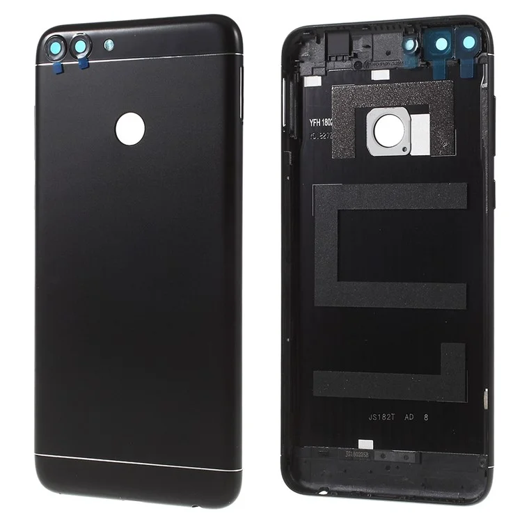 For Huawei P Smart/Enjoy 7S Battery Door Cover with Earpiece Mesh Replace Part (OEM) - Black