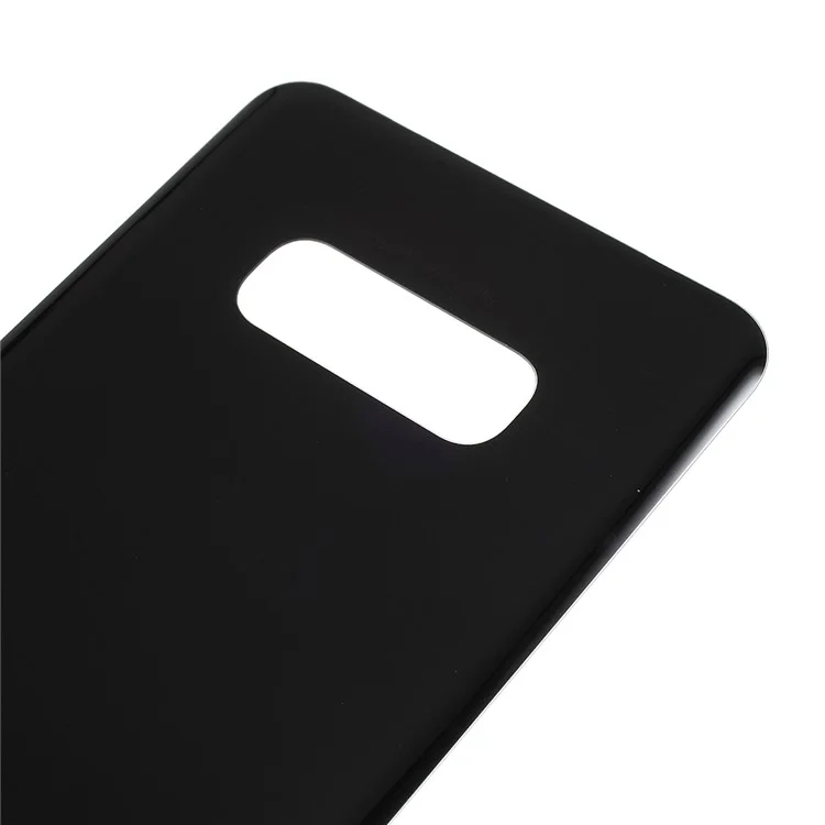 Caixa da Capa da Porta da Bateria Com Adesivo Adesivo Para Samsung Galaxy S10e G970 - Preto