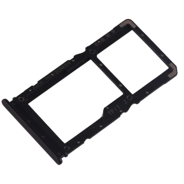 OEM Dual Sim Card Tray Tray Slot Part Pour Xiaomi Redmi Note 7 / Note 7 Pro (inde) - le Noir