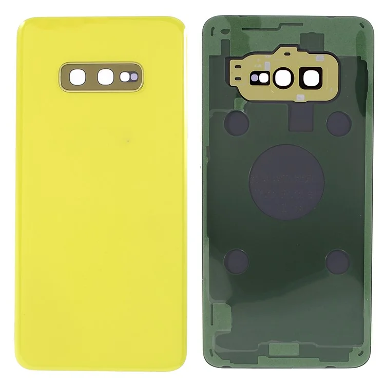 Para Samsung Galaxy S10E G970 Capa de Capa de Bateria Parte - Amarelo