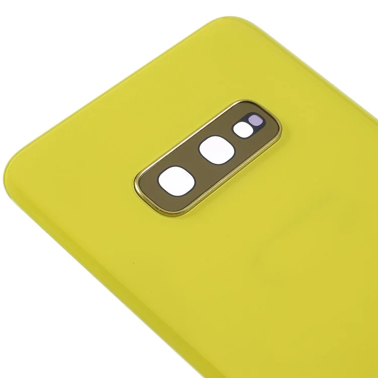 Para Samsung Galaxy S10E G970 Capa de Capa de Bateria Parte - Amarelo