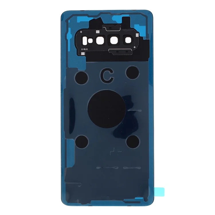 Para Samsung Galaxy S10 Plus G975 Battery Housing Cover Repair Parte - Preto