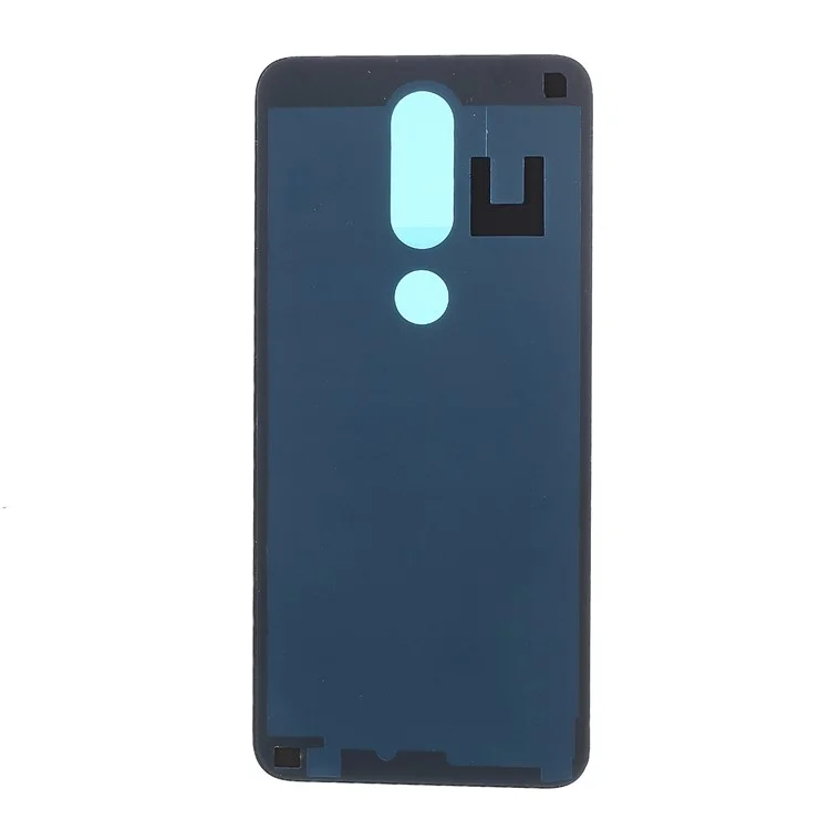 Battery Housing Door Replacement Part with Adhesive Sticker for Nokia 6.1 Plus/X6 - Black