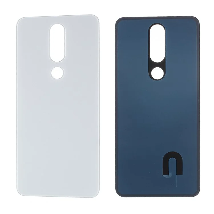 Reemplazo de la Cubierta de la Puerta de la Carcasa de la Batería Para Nokia 5.1 Plus / X5 (China) - Blanco