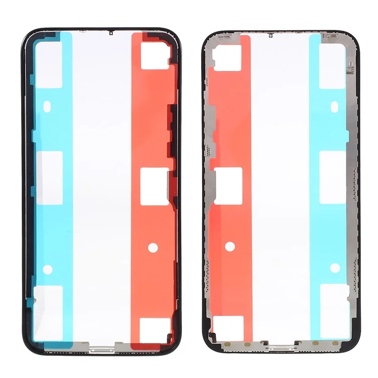 Pièce de Lunette à Cadre Avant LCD Pour Iphone X - le Noir
