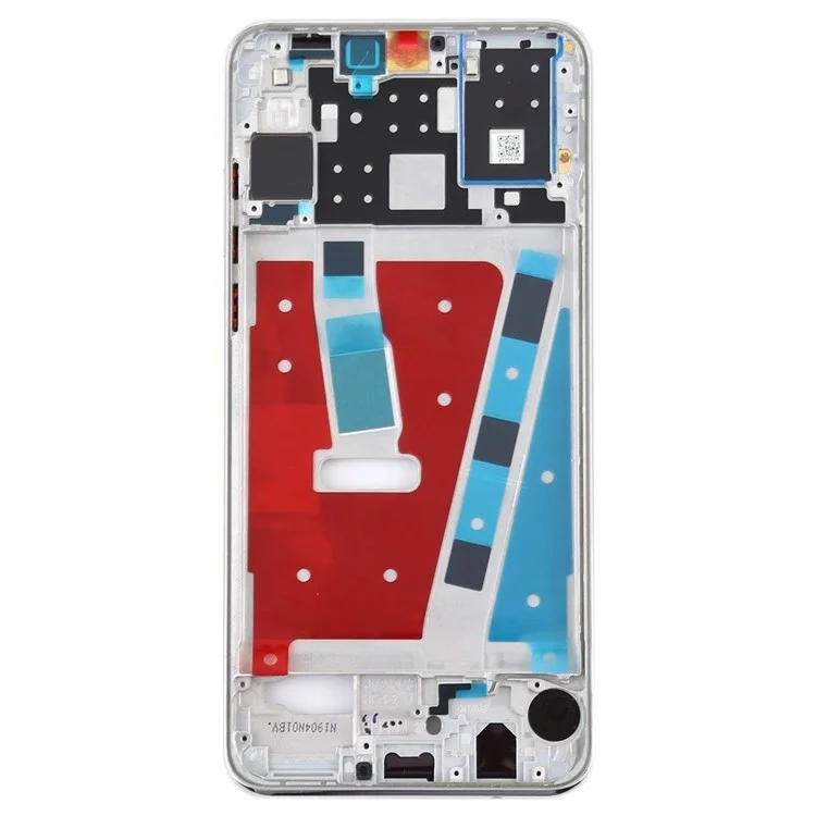 Для Huawei P30 Lite Оригинальная передняя рамка корпуса с 48-мегапиксельной камерой - Серебристая