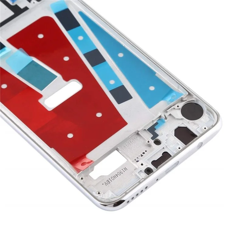 Для Huawei P30 Lite Оригинальная передняя рамка корпуса с 48-мегапиксельной камерой - Серебристая