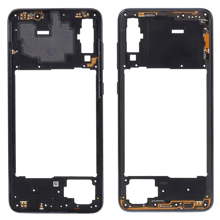 OEM Middle Plate Frame Reparo (plástico) (sem Logotipo) Para o Samsung Galaxy A70 SM-A705F - Preto