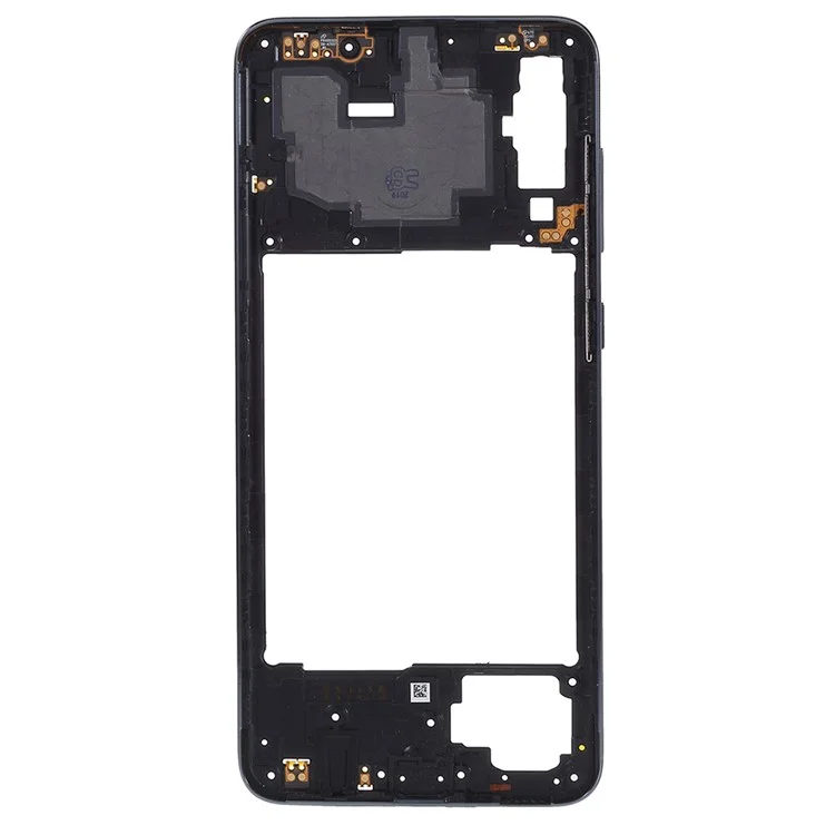 Pieza de reparación del marco de la placa intermedia OEM (plástico) (sin logotipo) para Samsung Galaxy A70 SM-A705F - Negro