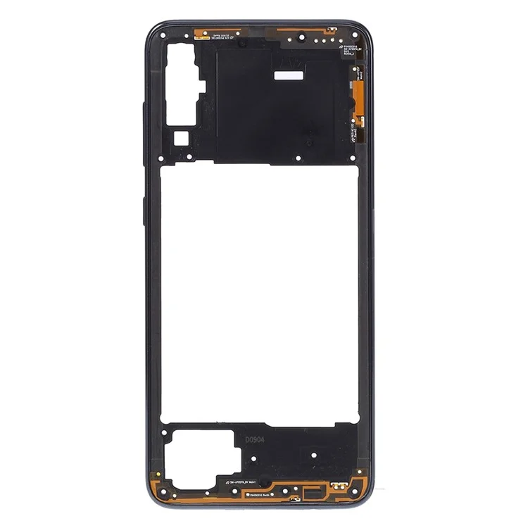 Pieza de reparación del marco de la placa intermedia OEM (plástico) (sin logotipo) para Samsung Galaxy A70 SM-A705F - Negro