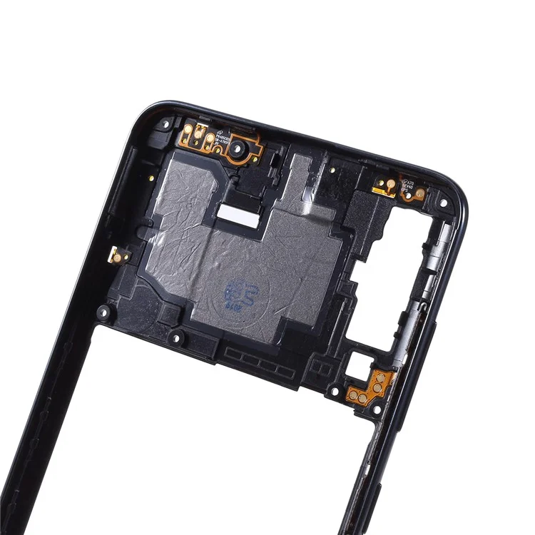 Pieza de reparación del marco de la placa intermedia OEM (plástico) (sin logotipo) para Samsung Galaxy A70 SM-A705F - Negro